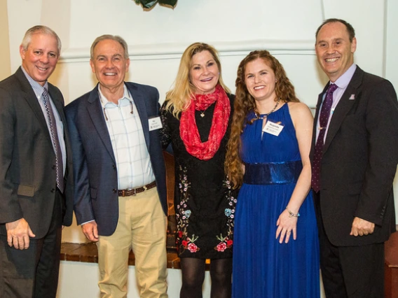 From left: UA President Robert C. Robbins, Vic and Karen Smith, Margarethe Cooper, Shane Burgess (Photo: Sunstreet Photo)